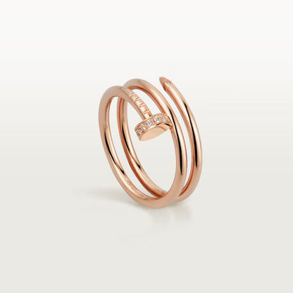 [Stellar Jewelry]JUSTE RING 4.8MM HALF DIAMOND