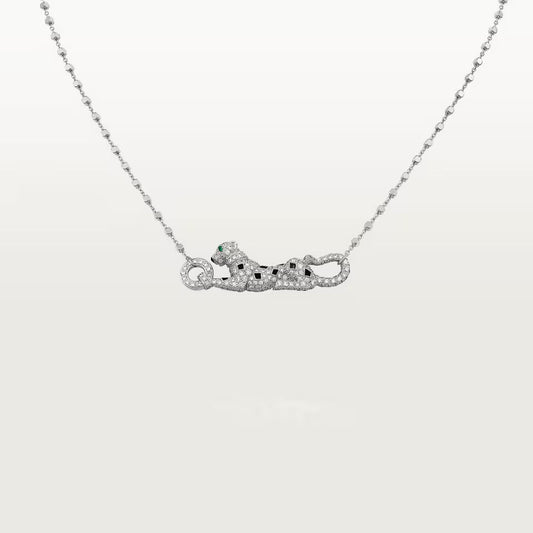 [Stellar Jewelry]PANTHERE PAVED DIAMOND NECKLACE