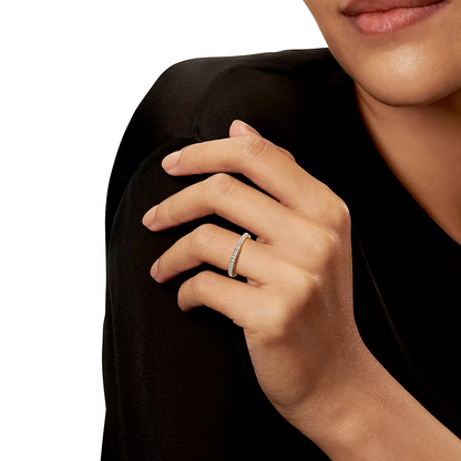 [Stellar jewels]LOCK RING GOLD DIAMOND PAVED