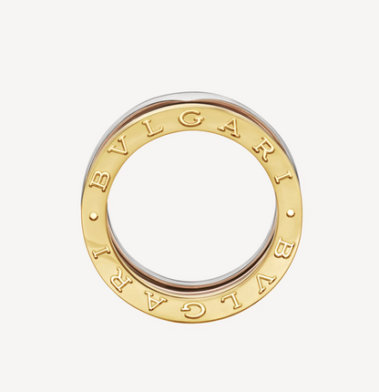 [Stellar Jewelry]ZERO 1 THREE-BAND ROSE WHITE AND YELLOW RING