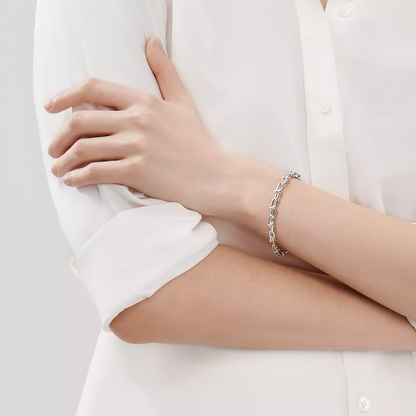 [Stellar jewels]HARDWEAR SMALL LINK 26 MOTIF SILVER BRACELET