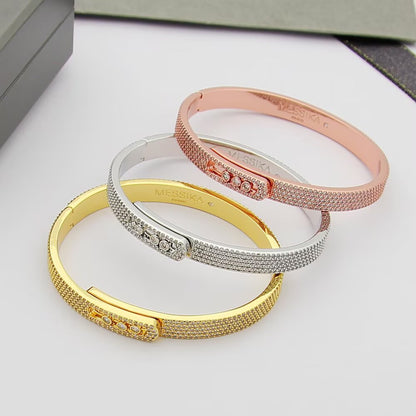 [Stellar Jewelry]Move Noa Full Pavé Diamond Bangle Bracelet