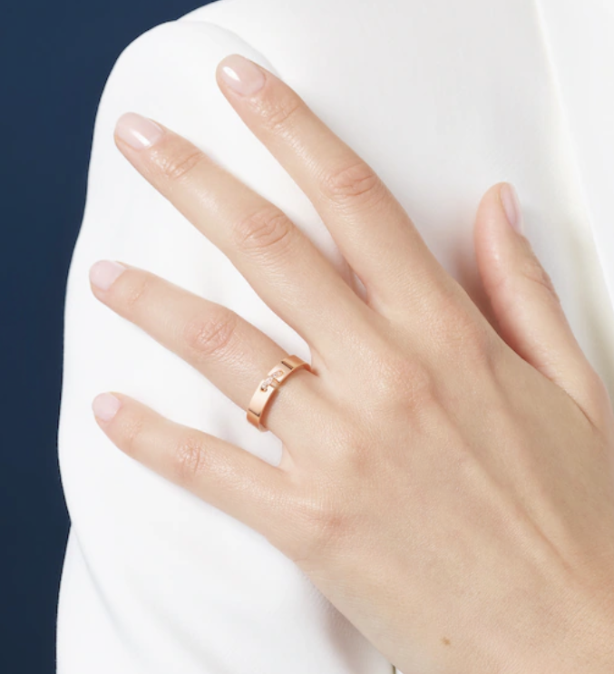 [Stellar Jewelry]ALLIANCE LIENS VIDENCE DIAMOND 4MM RING