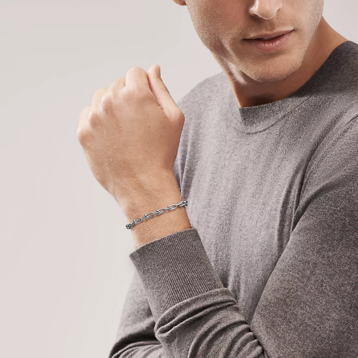 [Stellar jewels]HARDWEAR SMALL LINK 26 MOTIF SILVER BRACELET