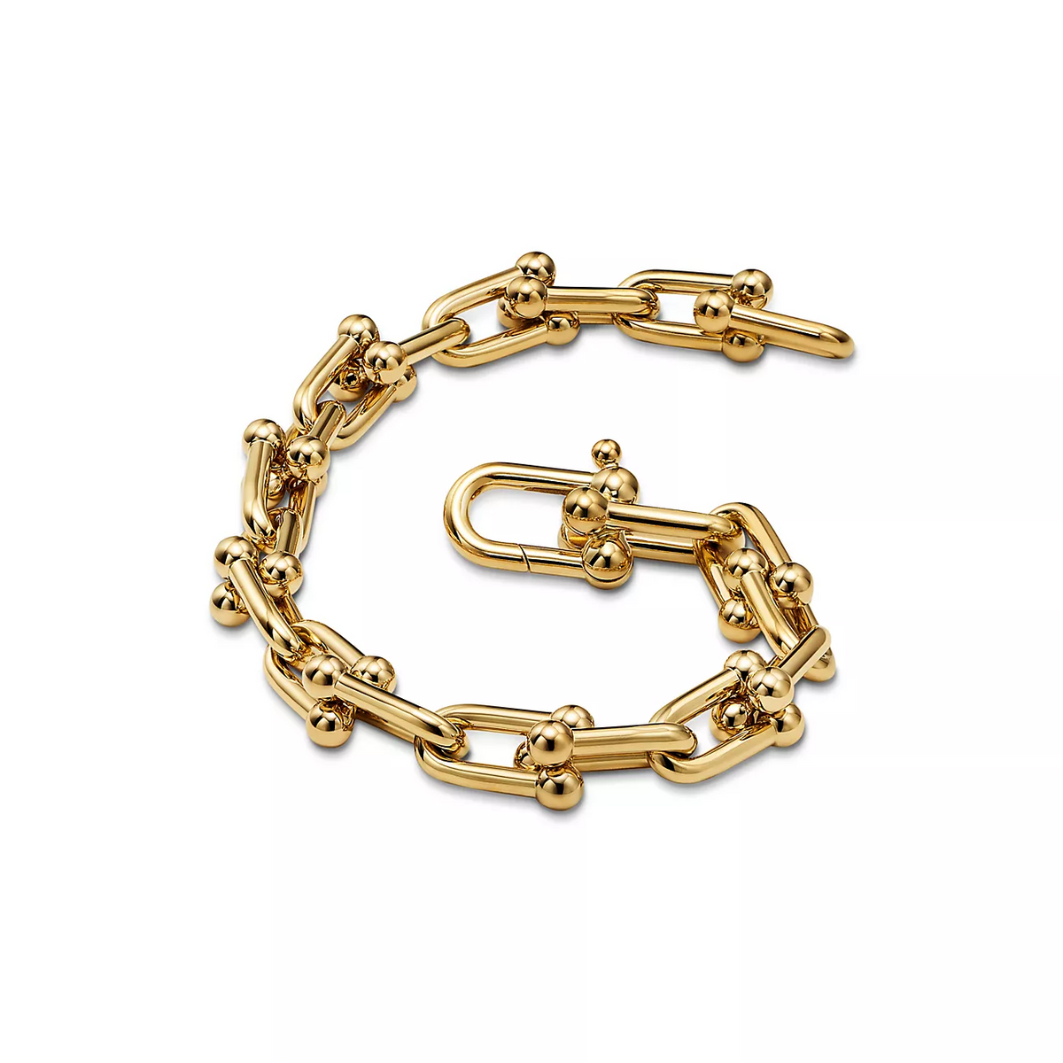 [Stellar jewels]HARDWEAR MEDIUM LINK 20 MOTIF GOLD BRACELET