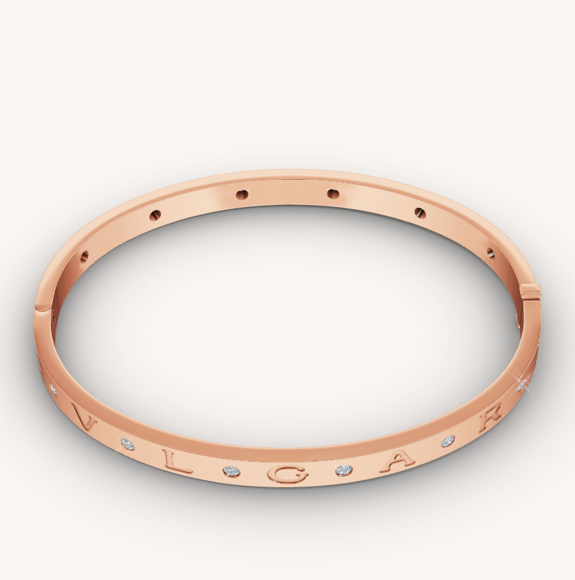 [Stellar Jewelry]ZERO 1 PINK GOLD 12 DIAMONDS BRACELET