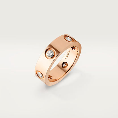 [Stellar Jewelry]LOVE 5.5MM 6 DIAMOND RING