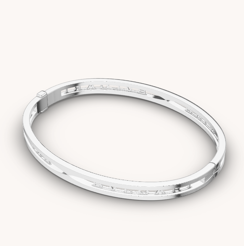 [Stellar Jewelry]ZERO 1 SPIRAL LOGO SILVER BRACELET