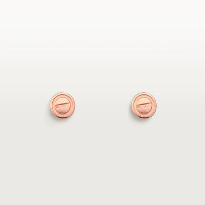 [Stellar Jewelry]LOVE EARRINGS PINK GOLD 10MM