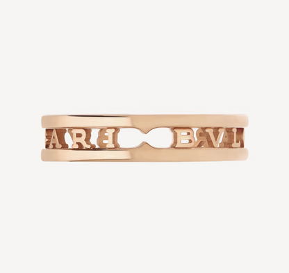 [Stellar Jewelry]ZERO 1 ONE-BAND WITH OPENWORK LOGO SPIRAL RING