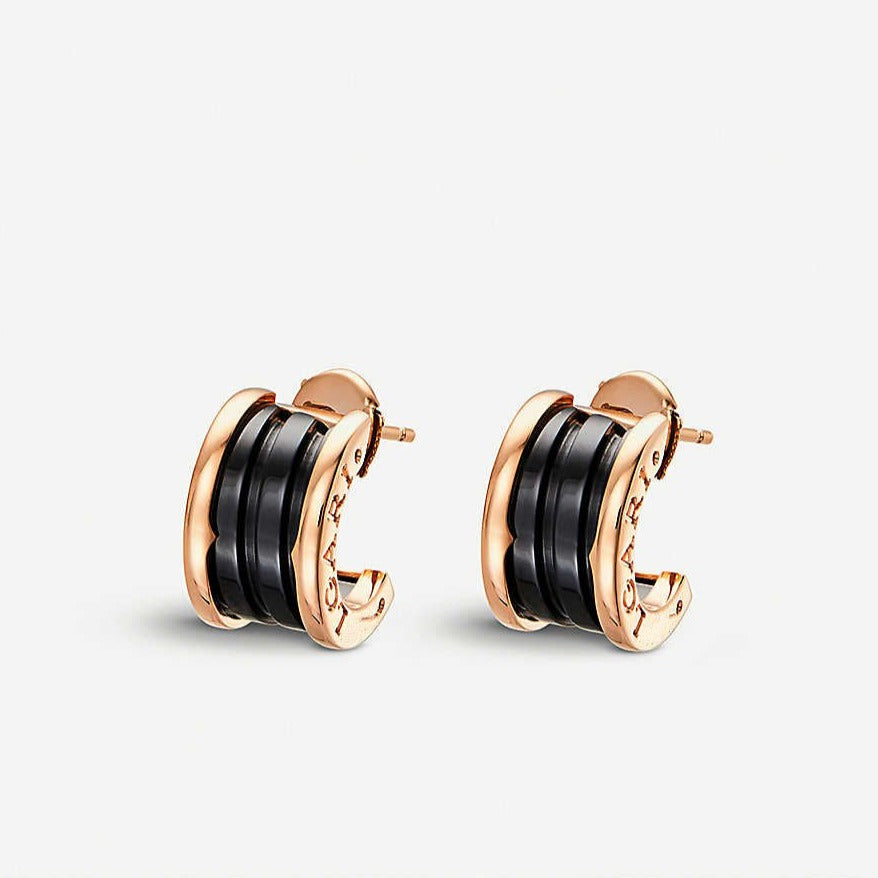 [Stellar Jewelry]ZERO 1 PINK GOLD CERAMIC EARRINGS