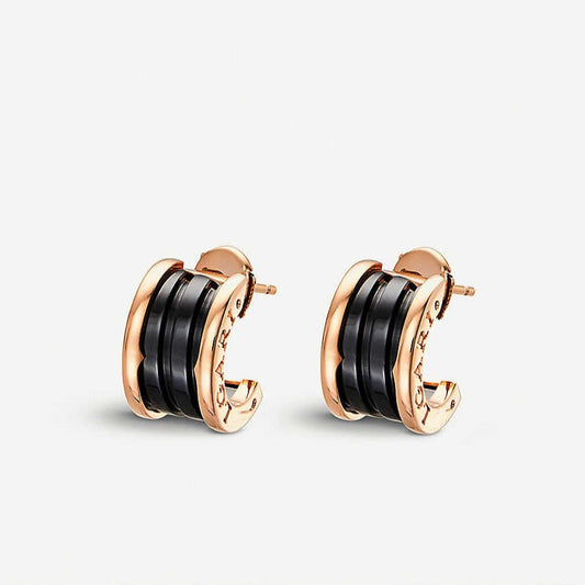 [Stellar Jewelry]ZERO 1 PINK GOLD CERAMIC EARRINGS