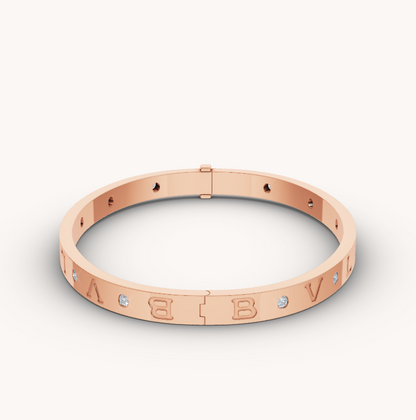 [Stellar Jewelry]ZERO 1 PINK GOLD 12 DIAMONDS BRACELET