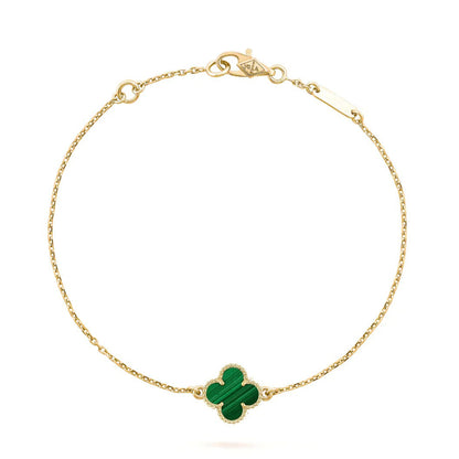 [Stellar Jewelry]CLOVER BRACELET MALACHITE 1 MOTIF