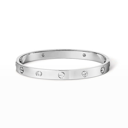 [Stellar Jewelry]LOVE BRACELET 6.1MM 4 DIAMONDS