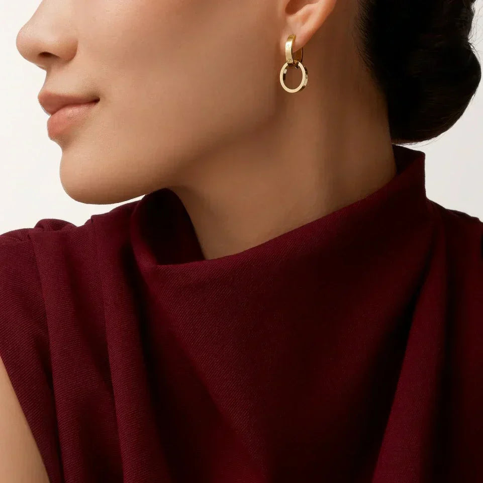 [Stellar Jewelry]LOVE 3.3MM DANGLE EARRINGS