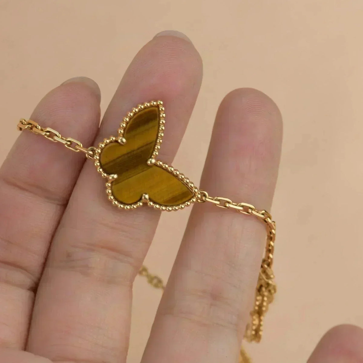 [Stellar Jewelry]LUCKY SPRING 5 MOTIF GOLD BRACELET