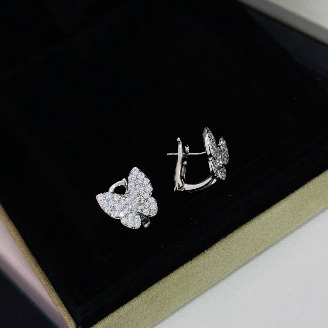 [Stellar Jewelry]BUTTERFLY ALL DIAMOND EARRINGS