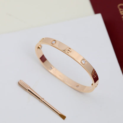 [Stellar Jewelry]LOVE BRACELET 6.1MM 4 DIAMONDS