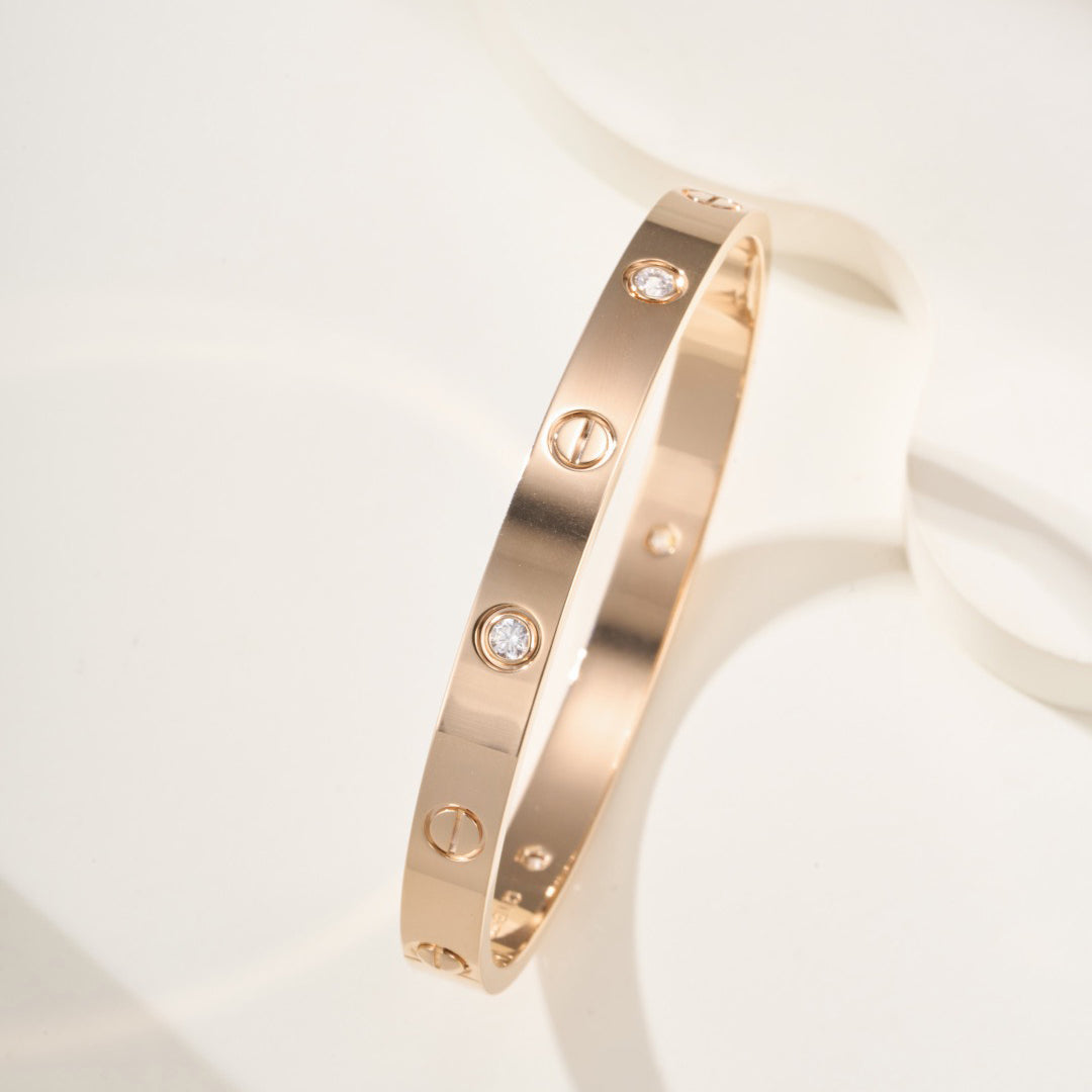 [Stellar Jewelry]LOVE BRACELET 6.1MM 4 DIAMONDS