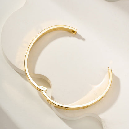 [Stellar Jewelry]LOVE BRACELET 6.1MM 4 DIAMONDS