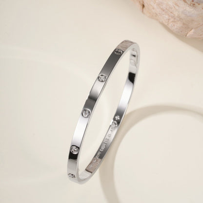 [Stellar Jewelry]LOVE BRACELET 3.65MM 6 DIAMONDS