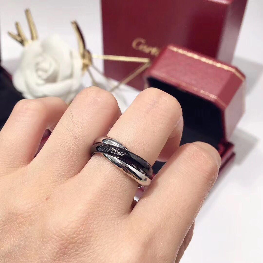 [Stellar Jewelry]TRINITY 3.2MM RING BLACK CERAMIC