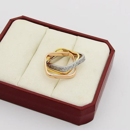 [Stellar Jewelry]TRINITY 3.5MM CUSHION RING COLLECTION