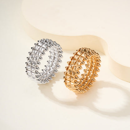 [Stellar Jewelry]CLASH 9.2MM DOUBLE ROW RING