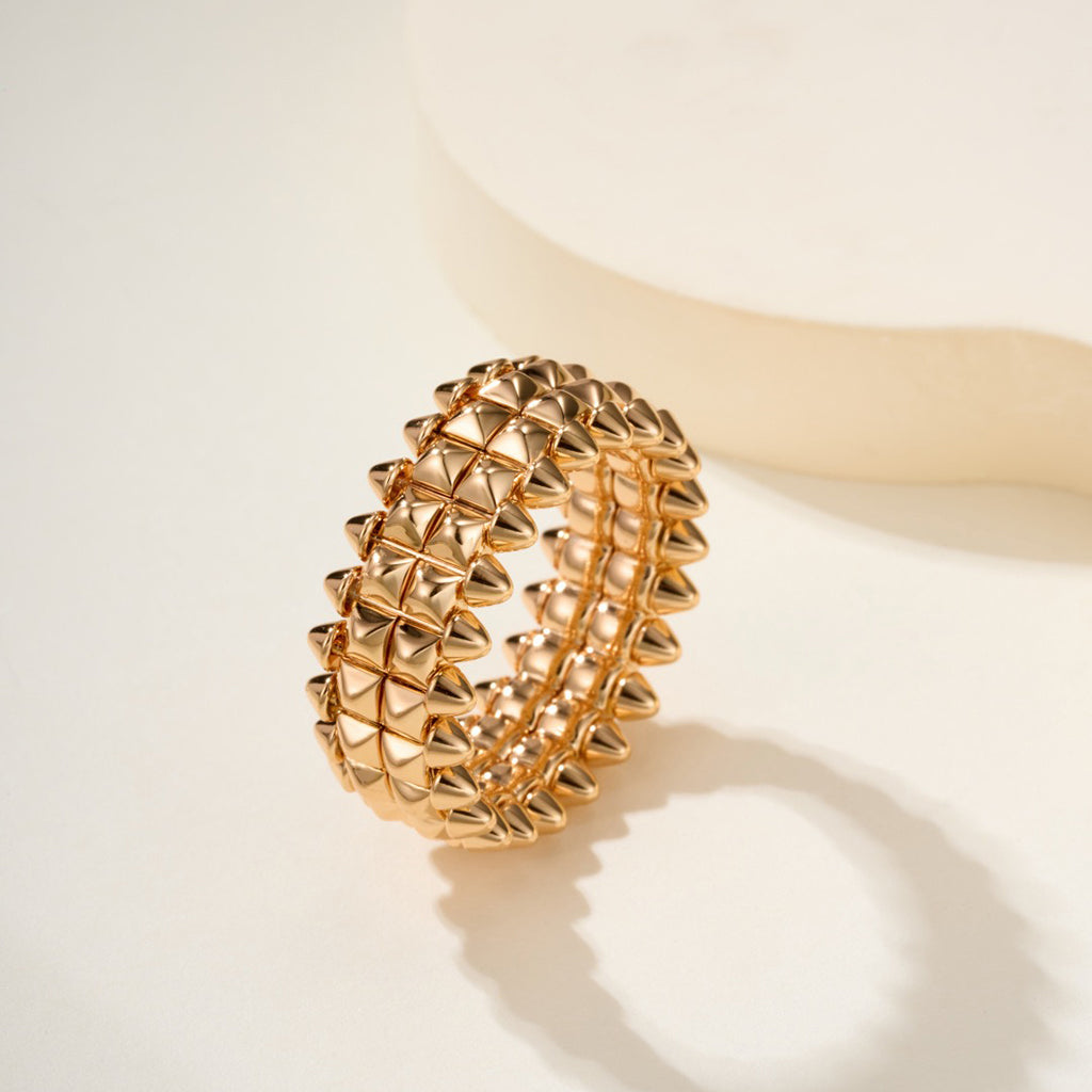 [Stellar Jewelry]CLASH 9.2MM DOUBLE ROW RING