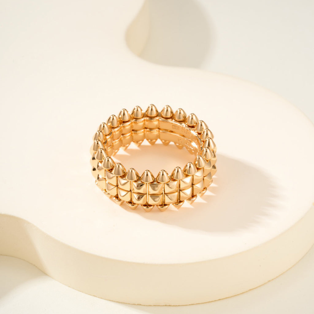 [Stellar Jewelry]CLASH 9.2MM DOUBLE ROW RING