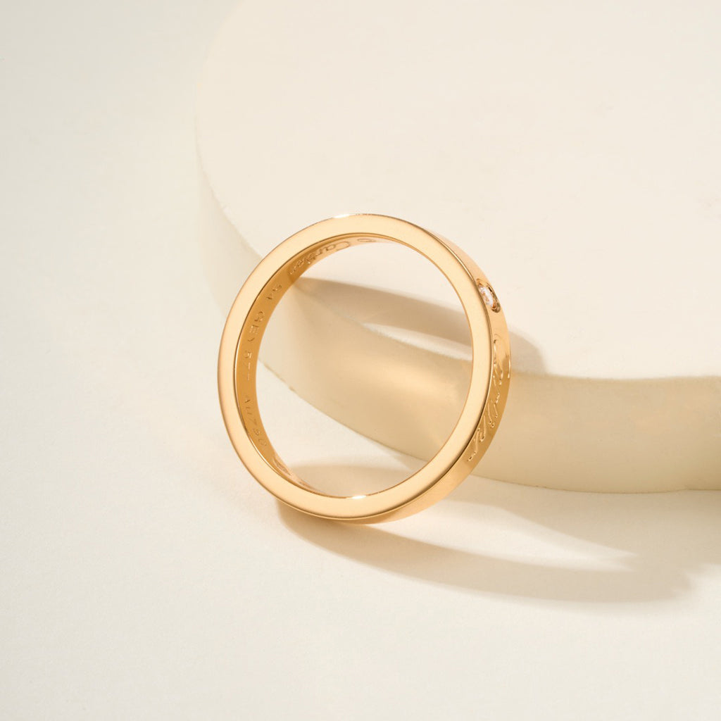 [Stellar Jewelry]LOVE RING 4MM 1 DIAMOND