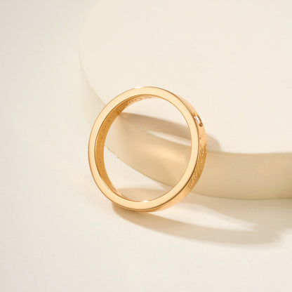 [Stellar Jewelry]LOVE RING 4MM 1 DIAMOND