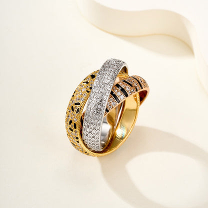 [Stellar Jewelry]TRINITY  RING LEOPARD PRINT