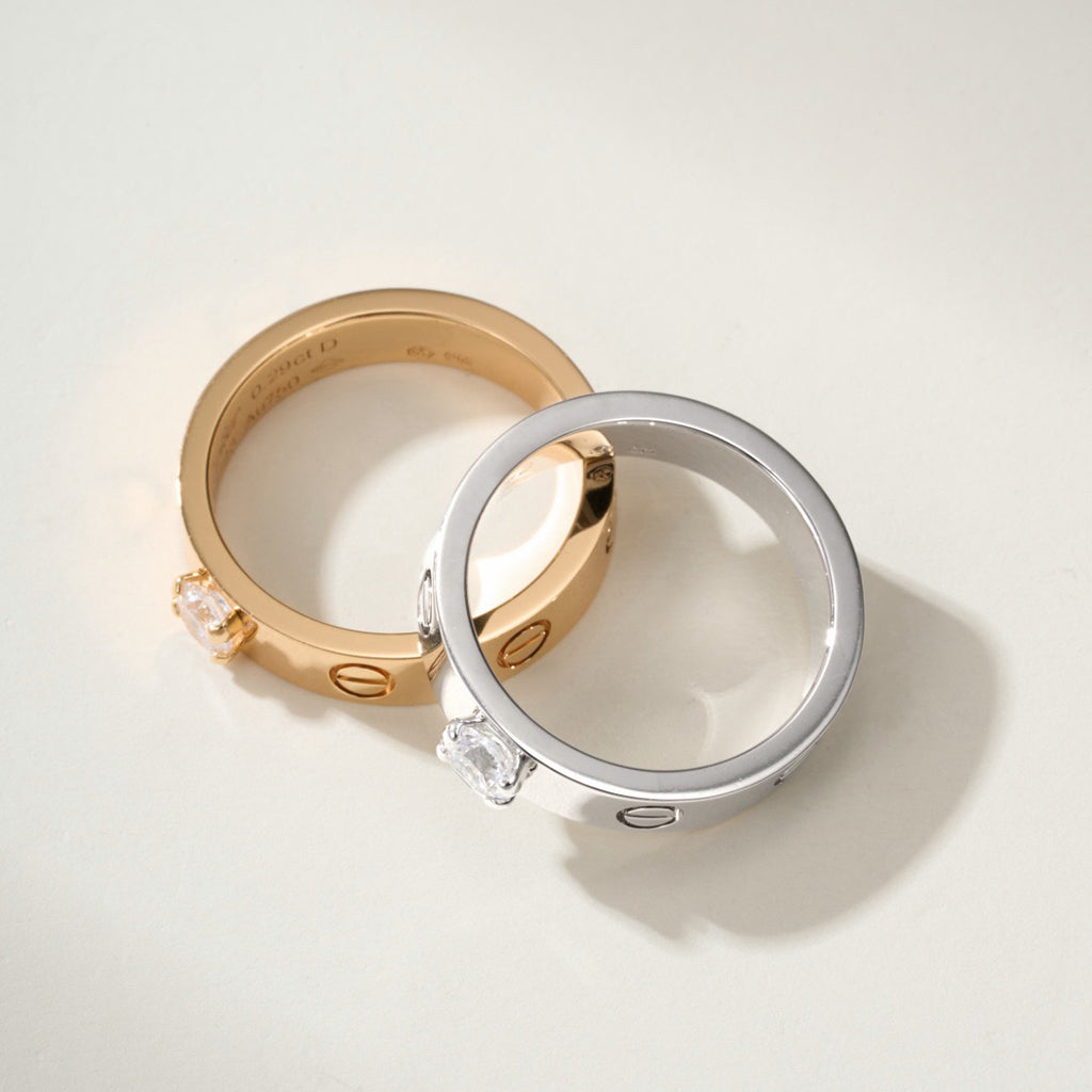[Stellar Jewelry]LOVE RING 3.6MM 1 BIG DIAMOND