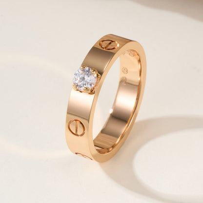 [Stellar Jewelry]LOVE RING 3.6MM 1 BIG DIAMOND