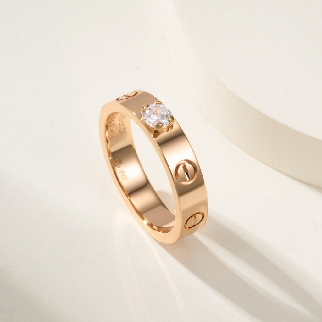 [Stellar Jewelry]LOVE RING 3.6MM 1 BIG DIAMOND