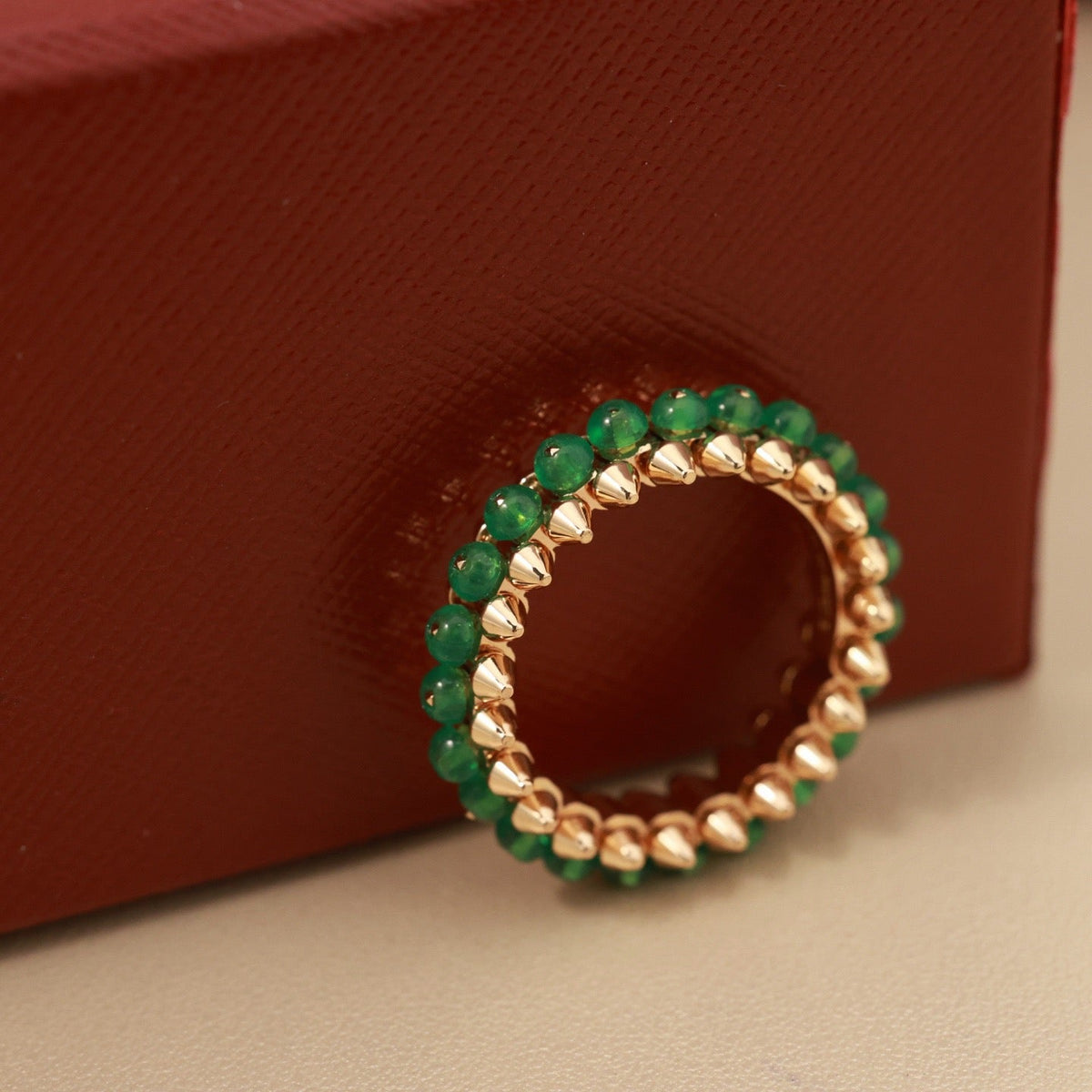 [Stellar Jewelry]CLASH 7.9MM AGATE CHALCEDONY RING