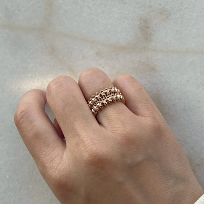[Stellar Jewelry]CLASH 9.2MM DOUBLE ROW RING