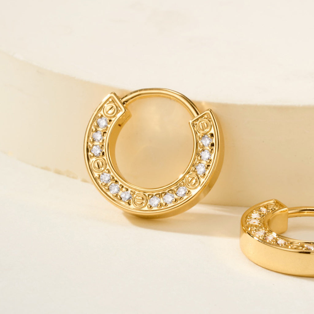 [Stellar Jewelry]LOVE DIAMOND EARRINGS