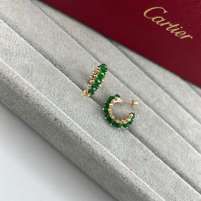 [Stellar Jewelry]CLASH 7.9MM AGATE CHALCEDONY EARRINGS