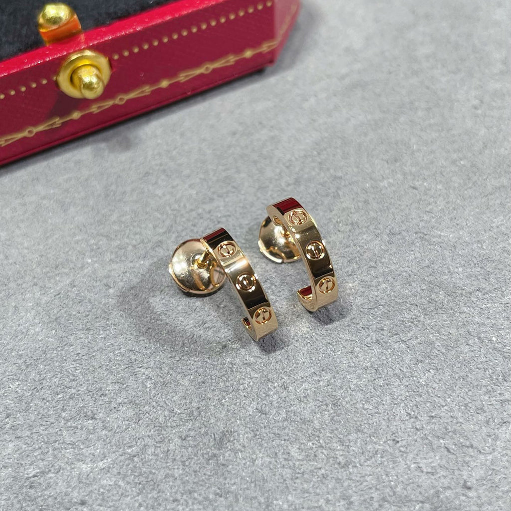 [Stellar Jewelry]LOVE EARRINGS 2.65 MM NO DIAMOND SMALL