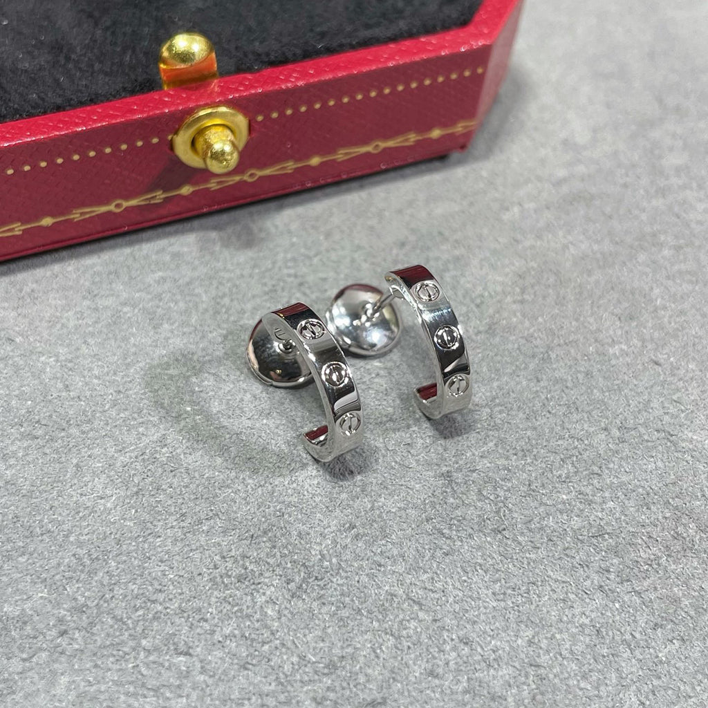 [Stellar Jewelry]LOVE EARRINGS 2.65 MM NO DIAMOND SMALL