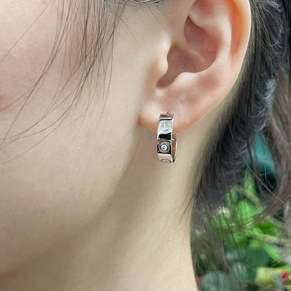 [Stellar Jewelry]LOVE EARRINGS 5.7MM 2 DIAMONDS