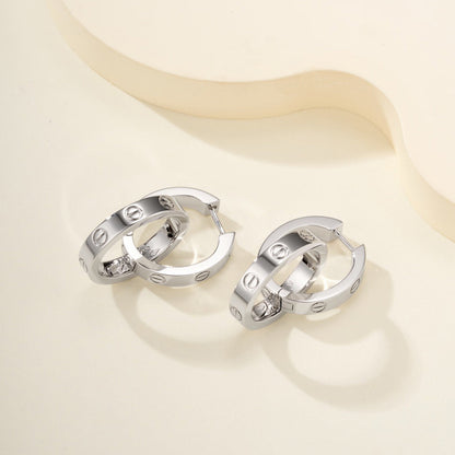 [Stellar Jewelry]LOVE 3.3MM DANGLE EARRINGS
