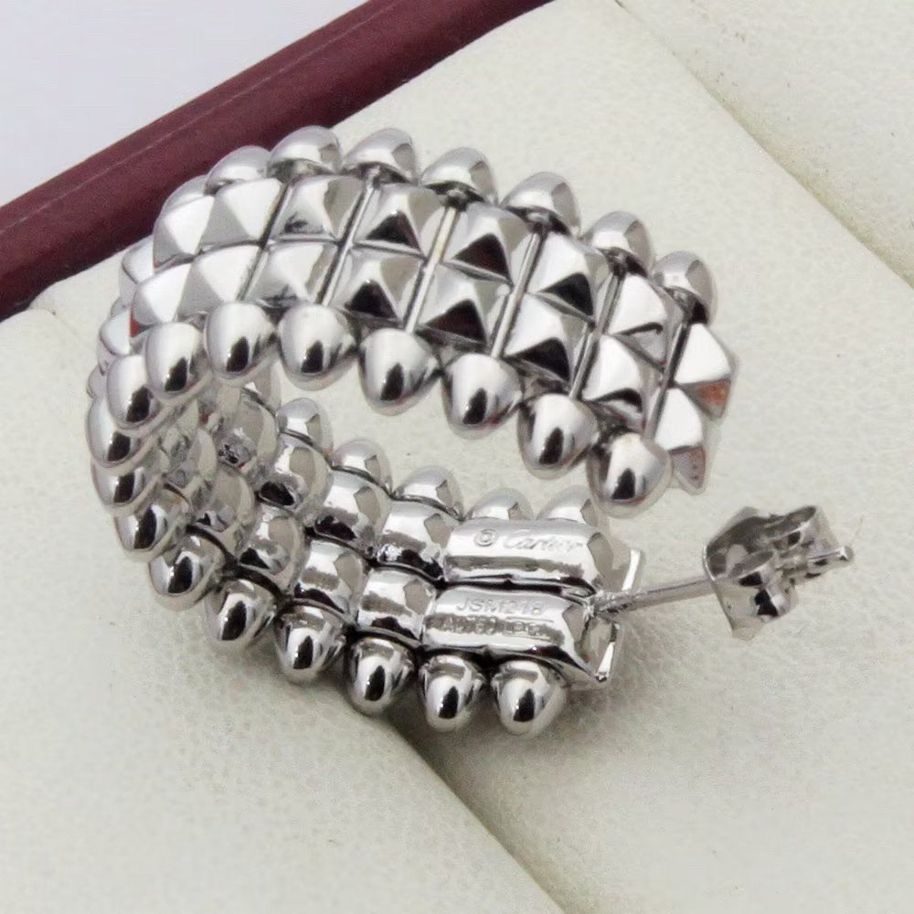 [Stellar Jewelry]CLASH 9.2MM DOUBLE ROW EARRINGS