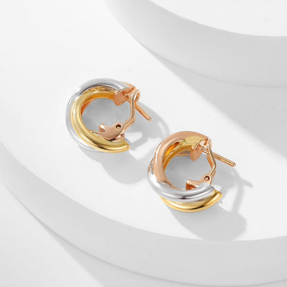 [Stellar Jewelry]TRINITY ON DIAMOND CLASSIC EARRINGS