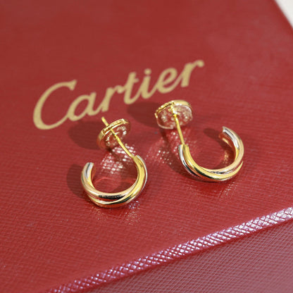 [Stellar Jewelry]TRINITY ON DIAMOND MINI EARRINGS