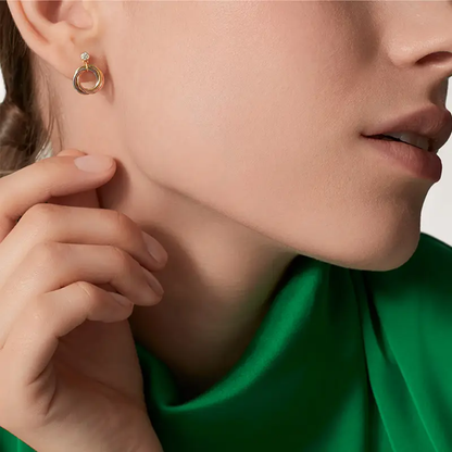 [Stellar Jewelry]TRINITY ON DIAMOND  EARRINGS