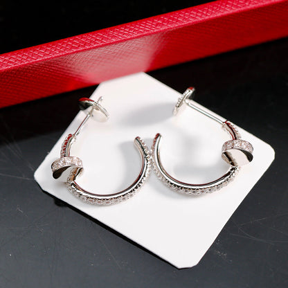 [Stellar Jewelry]JUSTE FULL DIAMOND SMALL EARRINGS